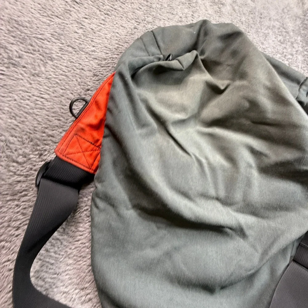 Rickshaw Bagworks Messenger Bag Unisex Large Gray Orange Good Behance 99% Canvas